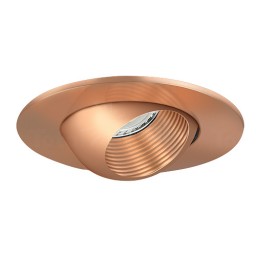 3" Low voltage recessed lighting copper baffle copper eyeball trim