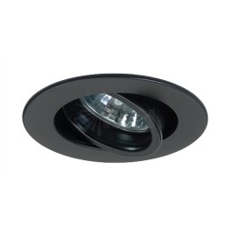 LED under cabinet adjustable black recessed gimbal trim 12volt 1 watt MR11