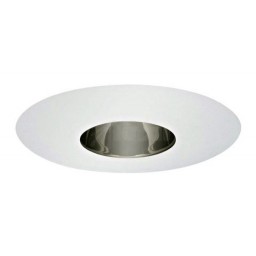 6" Recessed lighting Par 20 designer specular clear chrome reflector white trim