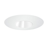 6" Low voltage recessed narrow specular white reflector white trim