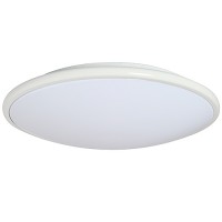 LED 17" white round euro design ceiling surface light flush mount warm white 3000K dimmable LED-M002WHT