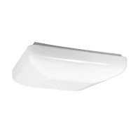 LED 14-1/2" white square ceiling surface light flush mount cool white 4000K dimmable LED-S002