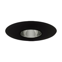 6" Low voltage recessed narrow specular clear reflector black trim