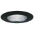 5" Recessed lighting shower trim with fresnel lens black