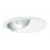 6" Recessed lighting white wall wash clear chrome reflector trim