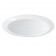 6" Recessed lighting air tight white stepped baffle trim