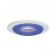 4" Low voltage recessed lighting blue glass designer moon white trim