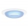 3" Low voltage recessed lighting blue glass white metropolitan moon lite trim