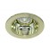 4" Low voltage recessed lighting clear lens gold reflector polished brass shower trim