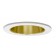 4" Low voltage recessed lighting gold reflector white trim
