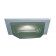 4" Low voltage recessed lighting designer frosted step glass white square trim