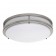 LED 17" two ring satin nickel ceiling surface light flush mount cool white 4000K dimmable LED-JR003L/NKL